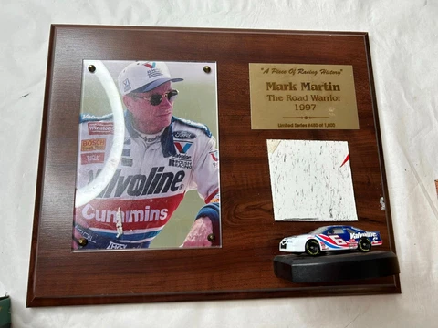 MARK MARTIN PLAQUE ROAD WARRIOR  1997  # 480/1000 Cover