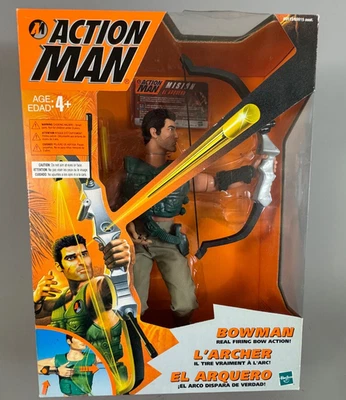 NRFB 1999 Hasbro Action Man Bowman 12" Figure With Real Firing Bow Action Sealed - Image 1 of 4