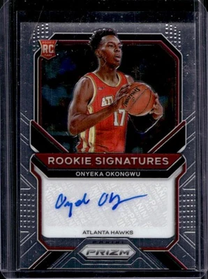2020-21 Prizm Onyeka Okongwu Rookie RC Rookie Auto #RS-OOG Hawks - Image 1 of 2