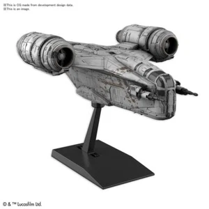 Kit modello veicolo stemma rasoio Bandai Hobby Star Wars The Mandalorian spedizione GRATUITA - Foto 1 di 10