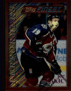 1995-96 Topps Finest Hockey #80 Joe Sakic B