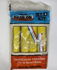 NOS Grab On USA Handlebar Grips Vintage 1980s Yellow Foam Padding Maxi Kit Road