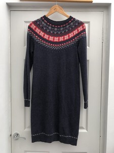 Fair Isle Long Sleeve Dresses for Women 