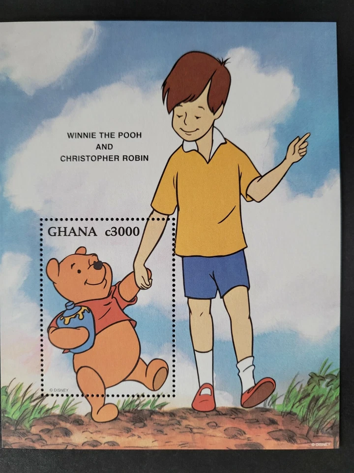 Ghana 1996 / Disney Friends - Disney Cartoon Characters - Pooh & Christopher - Image 1 of 1