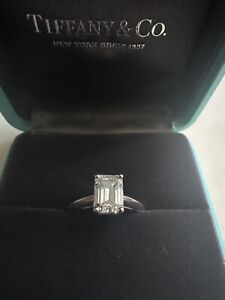 Tiffany & Co. Engagement Ring, Emerald Cut Size 4.5