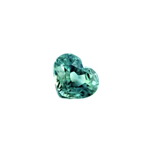 NATURAL 1.17ct Sapphire VIVID Teal Blue Green Heart Cut Loose Gem 6.3x5.3mm VS - Picture 1 of 3