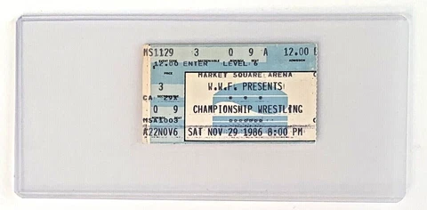 WWF Hulk Hogan vs Paul Orndorff ticket stub wwe wrestling Nov 1986 Cover