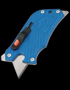 Outdoor Edge Slidewinder Razor Blade Tool Blue GRN Handle Bottle Opener SWU20C - Picture 1 of 2