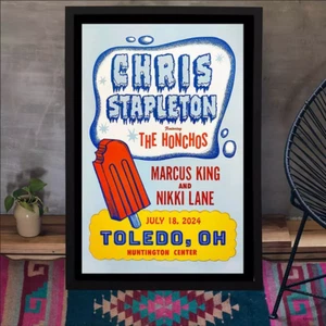 Chris Stapleton Toledo OH July 18 2024 Tour Poster Limited Unframed Home Decor - Picture 1 of 6