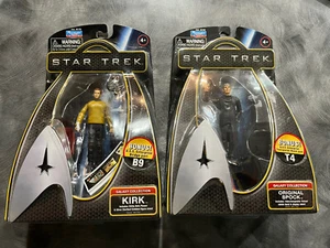 Star Trek LOT Galaxy Collection Original Spock, KIRK Action Figures 2009 NICE - Picture 1 of 6
