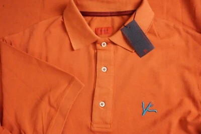 Camisa Polo Isaia Naranja Coral Manga Corta 100% Algodón Talla L Nueva Con Etiquetas  Foto 1 de 4