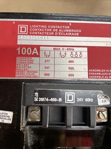 Square D 8903S0011 Series A 100A Lighting Contactor 24v coil - Picture 1 of 2