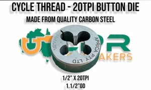 CYCLE  1/2" x 20 split Button Die  1.1/2" OD carbon steel - Bild 1 von 1