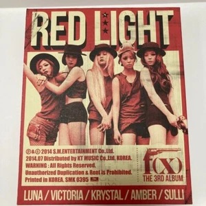 f(x) The 3rd Album CD Red Light Photocard Korea Press Wild Cats Ver USED - Bild 1 von 6
