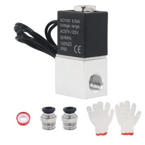 1/4" NPT 2V025-08 Schließer AC110V Elektrisches Magnetventil-Sets - Bild 1 von 12