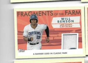 Topps Pro 2019 debut Will Benson Fragments of the Farm Field Indians  - Imagen 1 de 1