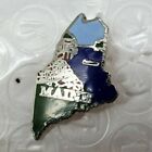 Vintage ~ State Of Maine - Landmarks Theme - Souvenir Collector Lapel/Hat Pin