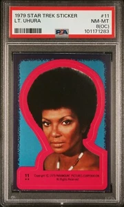 1979 TOPPS STAR TREK STICKER LT. UHURA #11 TRADING CARD | PSA 8 (OC) NM-MT POP 8 - Picture 1 of 4