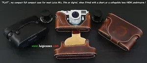 LUIGI KOMPLETTE ""FLACHE"" HÜLLE für FILM LEICA, M2, M3 *, M4, M4P, M6, M7, M-A, UP ENTHALTEN, ANSEHEN - Bild 1 von 10