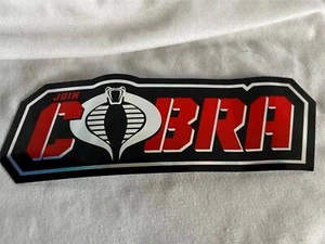 Join Cobra GI Joe Sticker Vinyl Decal Geek Fuel Box Exclusive New Retro - Picture 1 of 3