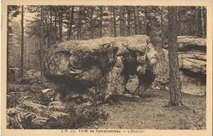 FONTAINEBLEAU 77 L'Éléphant CPA sépia non circulée Édition JOMONE vers 1920-1930 - Foto 1 di 2