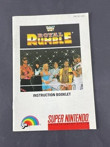 WWF Royale Rumble Super Nintendo SNES instruction manual only  Good Cond Vtg - Zdjęcie 1 z 3