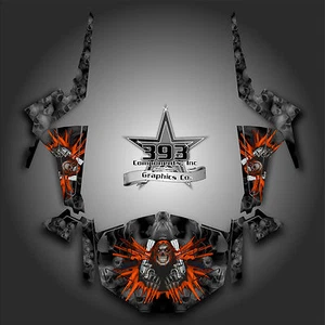 Kit de calcomanías gráficas envolventes Polaris RZR 1000 XP UTV 2013-2015 naranja desatado - Imagen 1 de 1