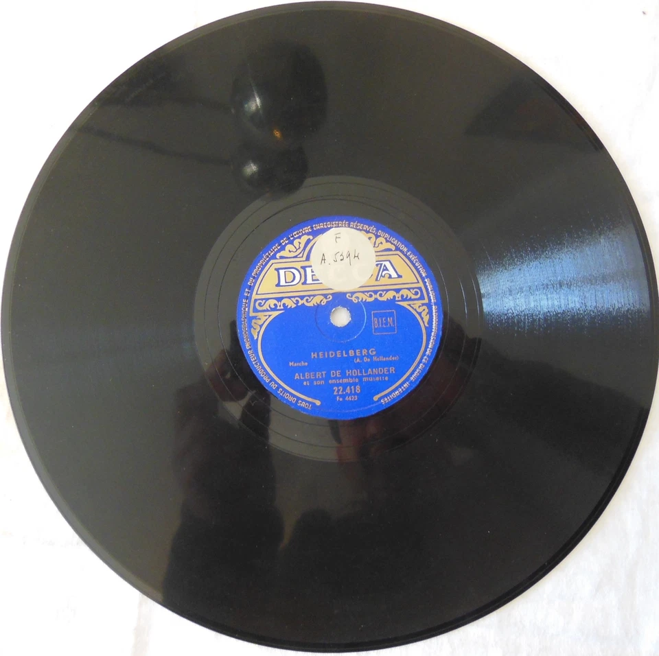  DISQUE 78 tours DECCA  22.418 ALBERT DE HOLLANDER -HEIDELBERG-RUSTICANA-N°229 - Photo 1/4