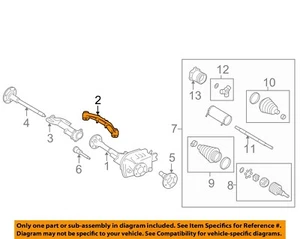 GM OEM Carrier Front Axle-Mount Bracket Left 23104736 - Picture 1 of 2