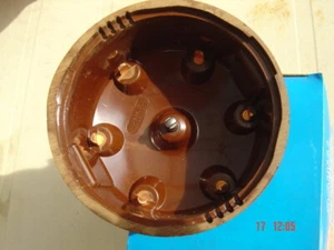 BOSCH or LUCAS 6 DISTRIBUTOR CAP+rotor HT HG HQ HJx HZ WB VB LC-UC BRASSbakelite - Picture 1 of 8
