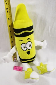Crayola Experience Plush ELECTRIC LIME YELLOW smiling smile 2023 - Picture 1 of 7
