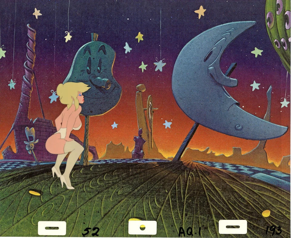 COOL WORLD ANIMATION ART: ORIGINAL BAKSHI PRODUCTION CEL + Free Autograph - Image 1 of 1