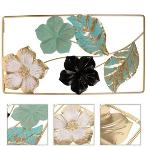 Metal Flower Wall Art Wall Hanging Ornament Flower Wall Decor for Living Room - Picture 1 of 12
