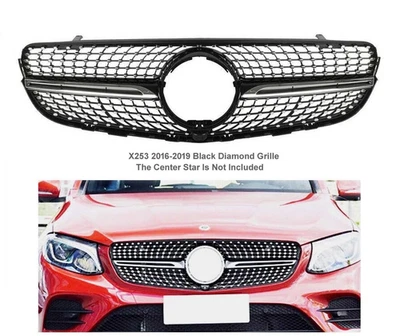 Front Upper Grille Grill For Mercedes Benz 2015-2019 X253 GLC-Class GLC43 GLC300 - Image 1 of 4