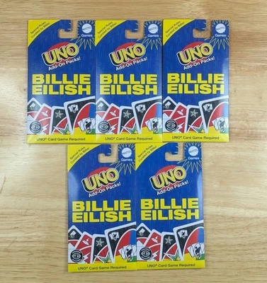 5x Mattel UNO Billie Eilish Add-On Packs 2025 - 10 Card Pack  - Image 1 of 3