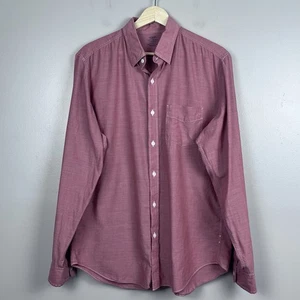 Camicia uomo J Crew 100% cotone leggera chambray con bottoni taglia M; preppy - Foto 1 di 10
