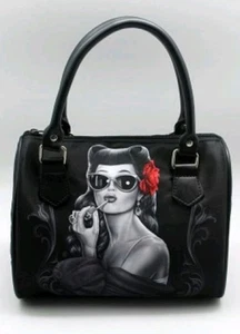 DGA GLAMOROSO BONITO BOLSO DE MANO DAVID GONZALES ARTE LOWRIDER HOMIES NUEVO - Imagen 1 de 7