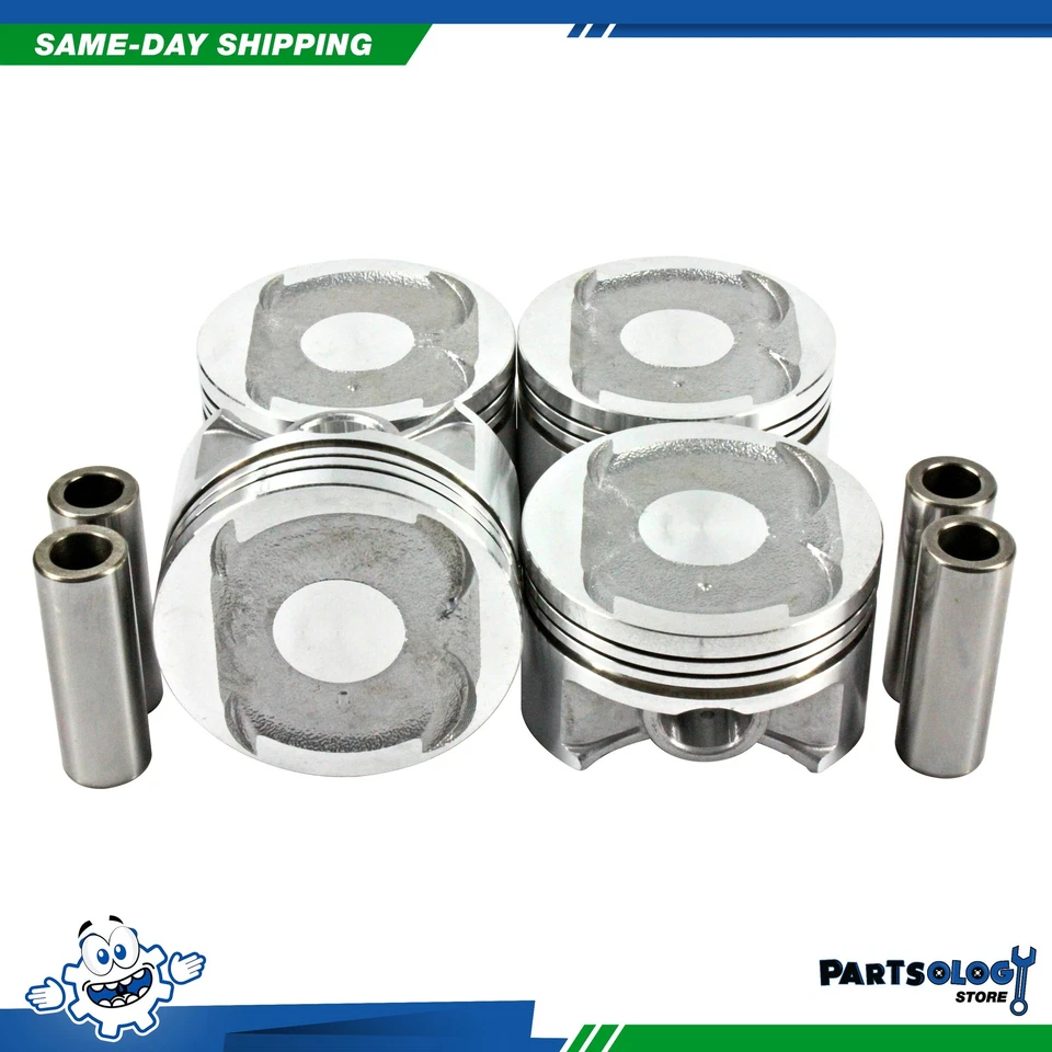 DNJ P297 标准 完整活塞套装适用于 96-00 本田 Civic del Sol 1.6L SOHC — 第 1/1 张图片