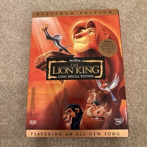 Disney The Lion King Animation Movie DVD Video 2 Disc Platinum Edition Bonus - Picture 1 of 12