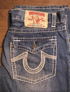 Herren True Religion Jeans Blau Denim Weiße Nähte 40 - Bild 1 von 5