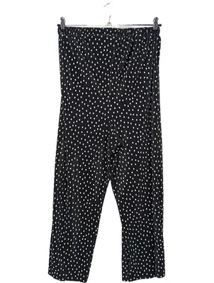 ASOS Pantalón abombado Mujeres Pantalón Talla EU 36 negro-blanco look casual - Imagen 1 de 4