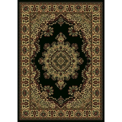 Alfombra Admire Home Living Caroline tradicional medallón negra 7'9" x 11' Foto 1 de 4