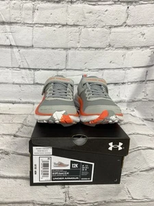 Under armor new in box size 12 Kids Orange Gray Boys - Picture 1 of 7