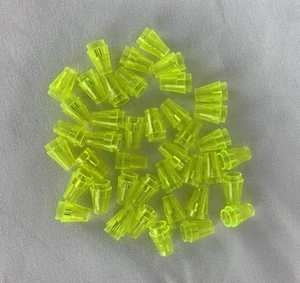LEGO Lot of 40 Translucent Neon Green 1x1 Brick Cone Pieces - Picture 1 of 1