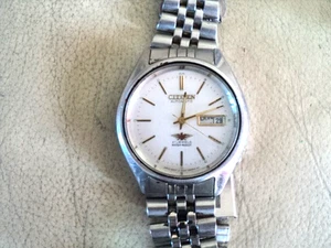 Citizen 7 Eagle Automatic 21 Jewels, Day-Date 4-039181 GN-4-S Men's Watch Works - Picture 1 of 6