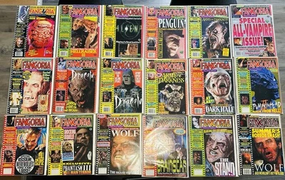 Fangoria Horror Magazine Lot Boarded & Bagged #112-121 128-134 and The Fly #1 - Image 1 of 4