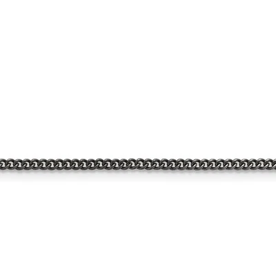 Chisel Unisex Chain Stainless Steel 2mm Round Curb Antiqued Lobster Clasp - Image 1 of 3