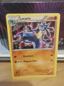 Pokemon Lucario Fates Collide Rare Card 47/124 Near Mint Condition - Picture 1 of 2