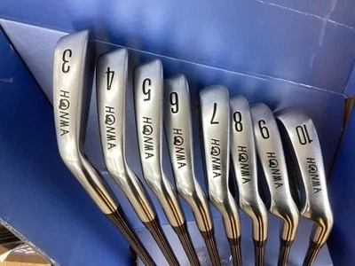 Honma LB-606 H&F 24K Iron Set Golf Club 3-10 8pcs 1S GRAPHITE #AP07709 - Image 1 of 4