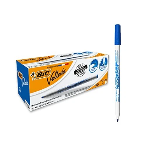 BIC Velleda 1721 Whiteboard Pens - Blue, Box of 24 — 第 1/1 张图片